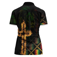 Happy Meskel Celebration Women Polo Shirt Cross Fire And Lion Flag Color - Wonder Print Shop