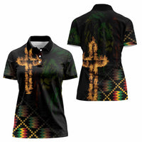 Happy Meskel Celebration Women Polo Shirt Cross Fire And Lion Flag Color - Wonder Print Shop