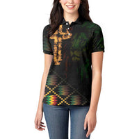 Happy Meskel Celebration Women Polo Shirt Cross Fire And Lion Flag Color - Wonder Print Shop