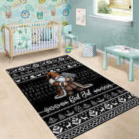 Viking Gnome Christmas Area Rug Nordic Xmas Spirit Pattern - Wonder Print Shop