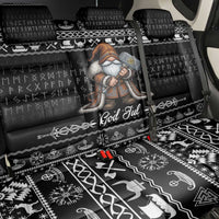 Viking Gnome Christmas Back Car Seat Cover Nordic Xmas Spirit Pattern - Wonder Print Shop