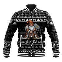 Viking Gnome Christmas Baseball Jacket Nordic Xmas Spirit Pattern - Wonder Print Shop