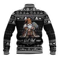 Viking Gnome Christmas Baseball Jacket Nordic Xmas Spirit Pattern - Wonder Print Shop