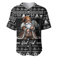 Viking Gnome Christmas Baseball Jersey Nordic Xmas Spirit Pattern - Wonder Print Shop