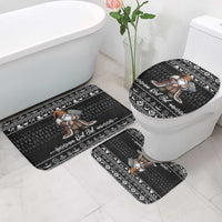 Viking Gnome Christmas Bathroom Set Nordic Xmas Spirit Pattern - Wonder Print Shop