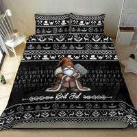 Viking Gnome Christmas Bedding Set Nordic Xmas Spirit Pattern - Wonder Print Shop