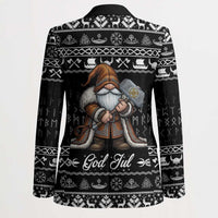 Viking Gnome Christmas Blazer Nordic Xmas Spirit Pattern - Wonder Print Shop
