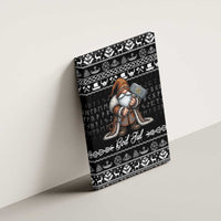 Viking Gnome Christmas Canvas Wall Art Nordic Xmas Spirit Pattern - Wonder Print Shop
