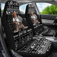 Viking Gnome Christmas Car Seat Cover Nordic Xmas Spirit Pattern - Wonder Print Shop