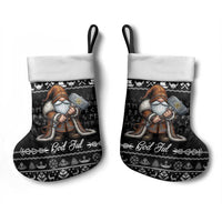 Viking Gnome Christmas Stocking Nordic Xmas Spirit Pattern - Wonder Print Shop