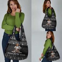 Viking Gnome Christmas Grocery Bag Nordic Xmas Spirit Pattern - Wonder Print Shop