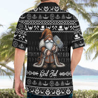 Viking Gnome Christmas Hawaiian Shirt Nordic Xmas Spirit Pattern - Wonder Print Shop