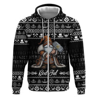 Viking Gnome Christmas Hoodie Nordic Xmas Spirit Pattern - Wonder Print Shop