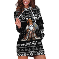 Viking Gnome Christmas Hoodie Dress Nordic Xmas Spirit Pattern - Wonder Print Shop