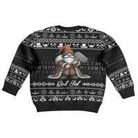 Viking Gnome Christmas Kid Ugly Christmas Sweater Nordic Xmas Spirit Pattern - Wonder Print Shop