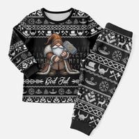 Viking Gnome Christmas Pajama Set Nordic Xmas Spirit Pattern - Wonder Print Shop