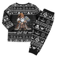 Viking Gnome Christmas Pajama Set Nordic Xmas Spirit Pattern - Wonder Print Shop