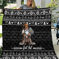 Viking Gnome Christmas Quilt Nordic Xmas Spirit Pattern - Wonder Print Shop