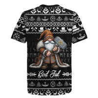 Viking Gnome Christmas Rugby Jersey Nordic Xmas Spirit Pattern - Wonder Print Shop
