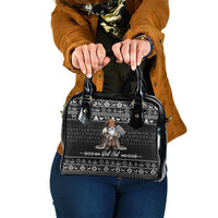 Viking Gnome Christmas Shoulder Handbag Nordic Xmas Spirit Pattern - Wonder Print Shop