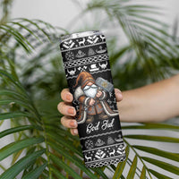 Viking Gnome Christmas Skinny Tumbler Nordic Xmas Spirit Pattern - Wonder Print Shop
