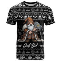 Viking Gnome Christmas T Shirt Nordic Xmas Spirit Pattern - Wonder Print Shop
