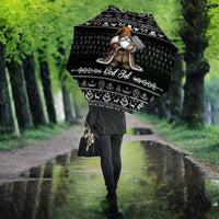 Viking Gnome Christmas Umbrella Nordic Xmas Spirit Pattern - Wonder Print Shop