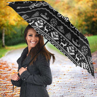 Viking Gnome Christmas Umbrella Nordic Xmas Spirit Pattern - Wonder Print Shop
