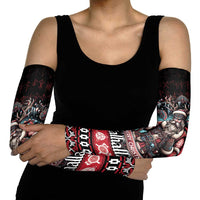 Viking Santa Christmas Arm Sleeves Valhalla-la Nordic Xmas Spirit - Wonder Print Shop