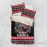 Viking Santa Christmas Bedding Set Valhalla-la Nordic Xmas Spirit - Wonder Print Shop