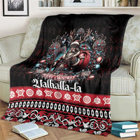 Viking Santa Christmas Blanket Valhalla-la Nordic Xmas Spirit - Wonder Print Shop
