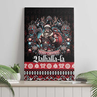 Viking Santa Christmas Canvas Wall Art Valhalla-la Nordic Xmas Spirit - Wonder Print Shop