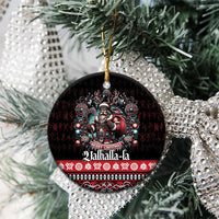 Viking Santa Christmas Ceramic Ornament Valhalla-la Nordic Xmas Spirit - Wonder Print Shop