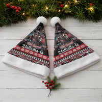 Viking Santa Christmas Santa Hat Valhalla-la Nordic Xmas Spirit - Wonder Print Shop