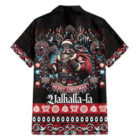 Viking Santa Christmas Hawaiian Shirt Valhalla-la Nordic Xmas Spirit - Wonder Print Shop