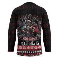 Viking Santa Christmas Hockey Jersey Valhalla-la Nordic Xmas Spirit - Wonder Print Shop
