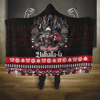 Viking Santa Christmas Hooded Blanket Valhalla-la Nordic Xmas Spirit - Wonder Print Shop