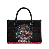 Viking Santa Christmas Leather Bag Valhalla-la Nordic Xmas Spirit - Wonder Print Shop