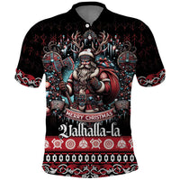 Viking Santa Christmas Polo Shirt Valhalla-la Nordic Xmas Spirit - Wonder Print Shop