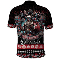 Viking Santa Christmas Polo Shirt Valhalla-la Nordic Xmas Spirit - Wonder Print Shop