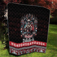Viking Santa Christmas Quilt Valhalla-la Nordic Xmas Spirit - Wonder Print Shop