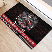 Viking Santa Christmas Rubber Doormat Valhalla-la Nordic Xmas Spirit - Wonder Print Shop