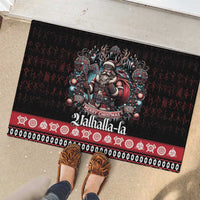 Viking Santa Christmas Rubber Doormat Valhalla-la Nordic Xmas Spirit - Wonder Print Shop