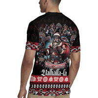 Viking Santa Christmas Rugby Jersey Valhalla-la Nordic Xmas Spirit - Wonder Print Shop