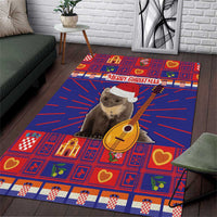 Croatia Christmas Area Rug Kuna Zlatica Merry Xmas - Wonder Print Shop