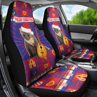 Croatia Christmas Car Seat Cover Kuna Zlatica Merry Xmas - Wonder Print Shop