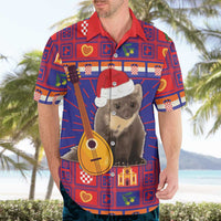 Croatia Christmas Hawaiian Shirt Kuna Zlatica Merry Xmas - Wonder Print Shop