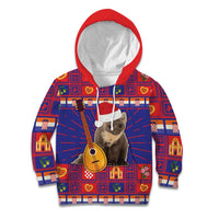 Croatia Christmas Kid Hoodie Kuna Zlatica Merry Xmas - Wonder Print Shop