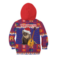 Croatia Christmas Kid Hoodie Kuna Zlatica Merry Xmas - Wonder Print Shop