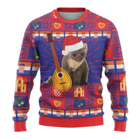 Croatia Christmas Ugly Christmas Sweater Kuna Zlatica Merry Xmas - Wonder Print Shop